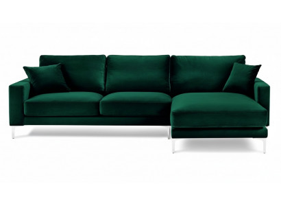 Loft Sofa Luxus Eckcouch Miwwelen Eckgarnitur Samt Couchen Wunnzëmmer Sofae gréng