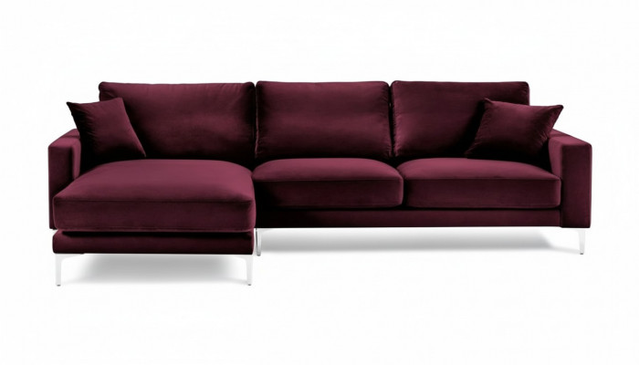 Rout Burgund Ecksofa Design Couches Polster Sofa Sofae Italienesch Miwwelen Design