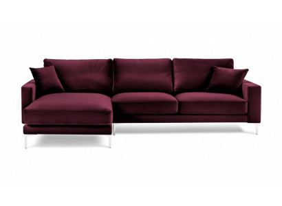 Rout Burgund Ecksofa Design Couches Polster Sofa Sofae Italienesch Miwwelen Design