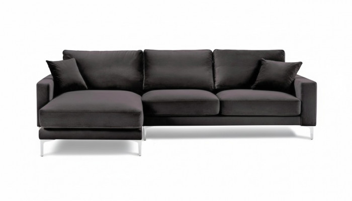Sofaen Italienesch Miwwelen Schwaarz Ecksofa Wunnzëmmer Design Couchen Polstersofa