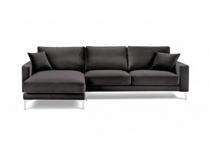 Sofaen Italienesch Miwwelen Schwaarz Ecksofa Wunnzëmmer Design Couchen Polstersofa