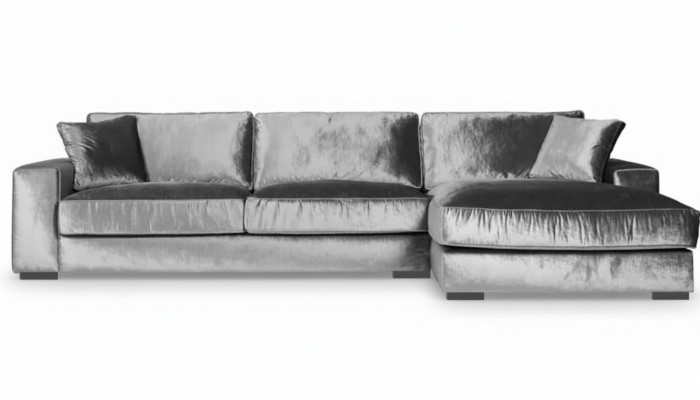Grau Ecksofa Design Sofen Polster Sofas Italienesch Ariichtung Wunnzëmmer