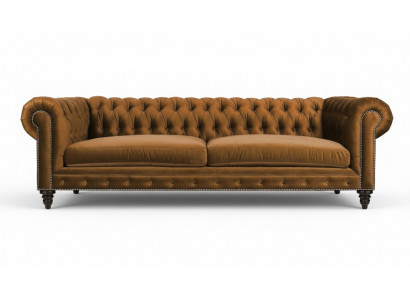 Chesterfield Drësëtzeger Kreativ Miwwelen Textilstoff Orange Neit Wunnzëmmer Modern