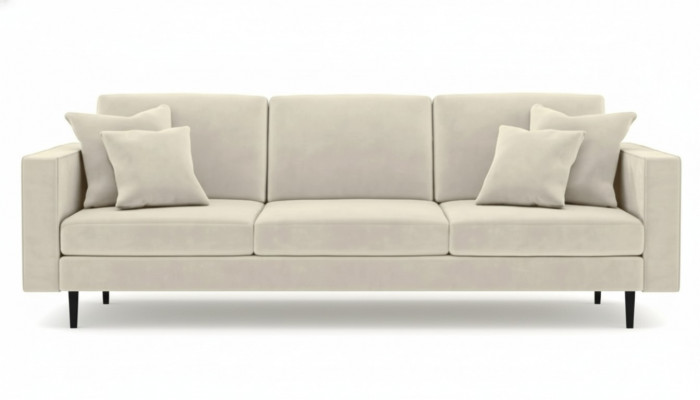Beige Véiersëtzeger Sofa Stoff Wunnzëmmer Design Couchen Polster Sofas Neie Stoff