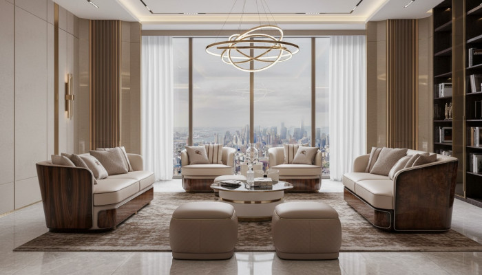 Canapé 3 Sëtzer Beige Wunnzëmmer Modern Design Couchen Luxus Miwwelen Ledercanapé Nei