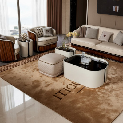 Canapé Dësch Still Modern Kreativ Wunnzëmmer Design Miwwelen Holz Luxus Neu Dësch