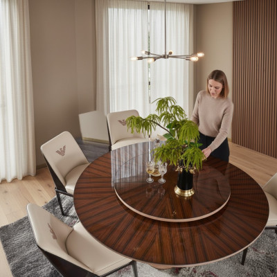 Iessdësch Brong Ronn Dëscher Design Miwwelen Luxus Iesszëmmer Dësch Kichen