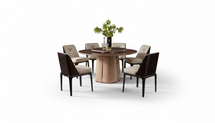 Iessdësch Dësch Miwwel Lehnstuhl Stull Set 5tlg. Grupp Design Iesszëmmer