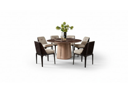 Iessdësch Dësch Miwwel Lehnstuhl Stull Set 5tlg. Grupp Design Iesszëmmer