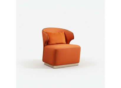 Sëtz Orange Luxus Stoff Wunnzëmmer Textil Neit Kreatiivt Modern Design