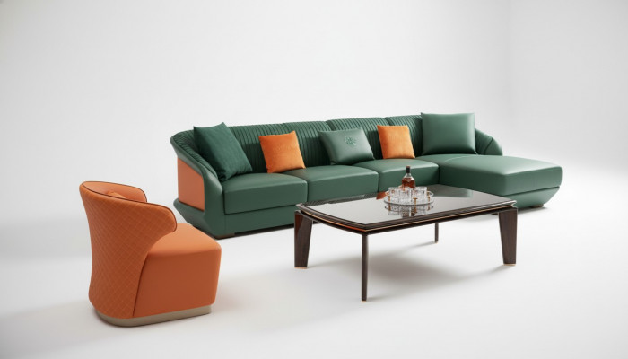 Couchtisch Edler Holz Niewentisch Modernen Design Miwwelen Luxus Wunnzëmmer