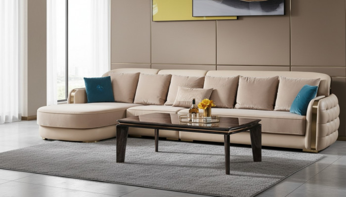 Canapézäit Dësch Wunnzëmmer Holz Modern Design Miwwelen Luxus Dësch Dëscher