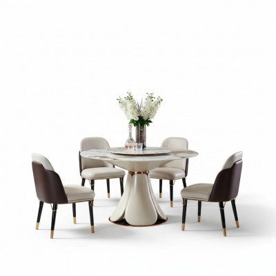 Stull Lieder Mëllech Holz Neien Kreativ Moderne Design Miwwelen Luxus Iesszëmmer