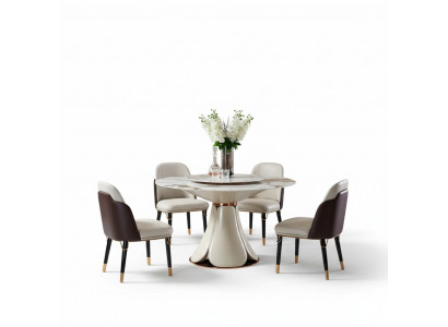 Stull Lieder Mëllech Holz Neien Kreativ Moderne Design Miwwelen Luxus Iesszëmmer