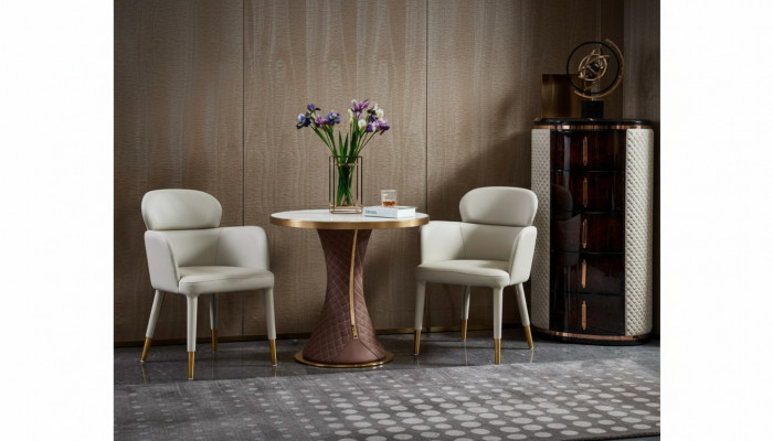 Kaffisdësch Wäiss Marmor Neien Bäisedësch Modern Design Miwwelen Luxus