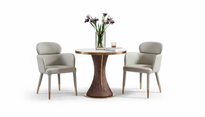 Kaffisdësch Wäiss Marmor Neien Bäisedësch Modern Design Miwwelen Luxus