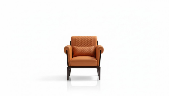 Orangen Lieder Sesselen Design Still Miwwel Luxus Wunnzëmmer Holz Nei