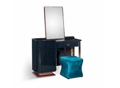 Hocker Blo Textil Schlofzëmmer Nei Kreativ Modern Design Miwwelen Luxus Stoff
