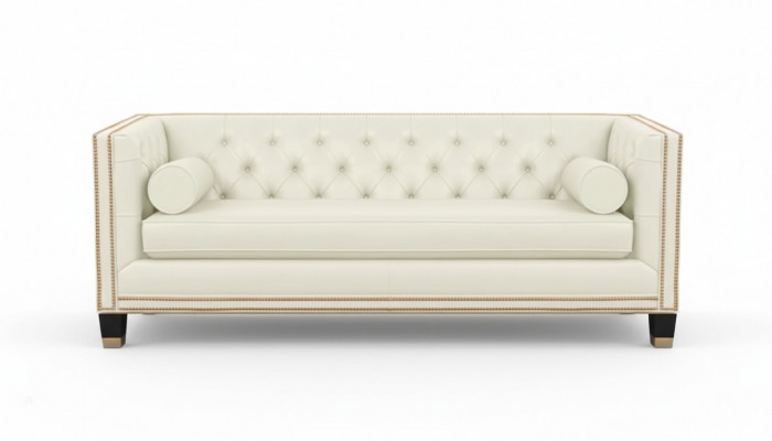 Beige Chesterfield Sofa Miwwelen Lieder Wunnzëmmer Modern Design Canapéë Sofen Nei