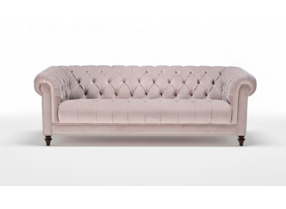 Chesterfield Altrosa Rosa Nei Dräisëtzer Stoff Design Couchen Polstersofa Sofas