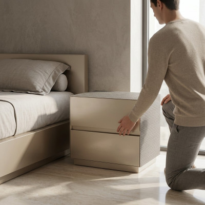 Nuetsdësch Modern Design Miwwelen Holz Luxus Konsolen Niewebesch Tischer Schlofzëmmer