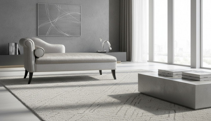 Chaiselongue Kreativ Miwwelen Wunnzëmmer Modern Design Canapé Stoff Sëlwer