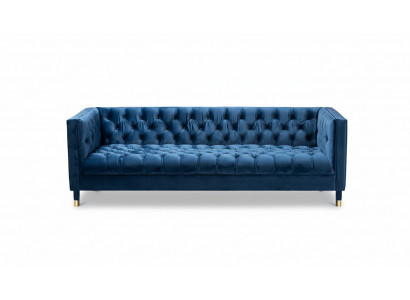 Blo Chesterfield Textil Modern Design Stoff Kreativ Miwwelen Neit Wunnzëmmer Sofa