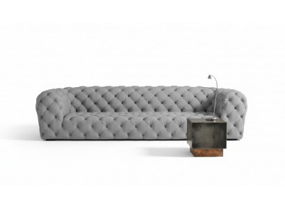 Grou Chesterfield Wunnzëmmer Modern Design Canapé Sofa Miwwel Stoff Grouss XXL Nei