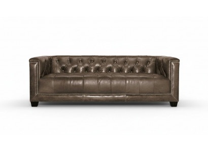 Braun Dräisëtzer Lieder Chesterfield Wohnzimmer Modern Design Couchen Sofa Nei