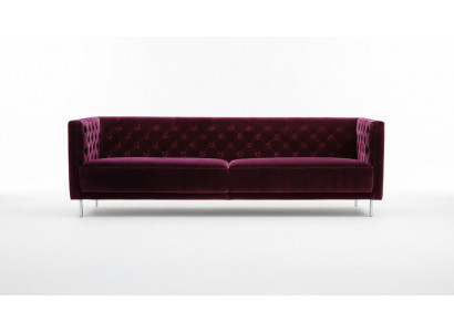 Lila Chesterfield Wunnzëmmer Modern Design Canapé Italienesche Stil Miwwelen Miwwelen