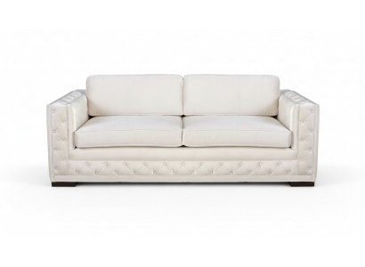 Wäiss Chesterfield Modern Design Canapéen Textil Sofa Neien Kreative Miwwelen 3-Sëtzer