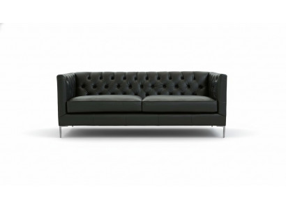 Ariichtung Wunnzëmmer Sofa Design Couchen Schwaarz Italienesche Stil Miwwelen Stoff
