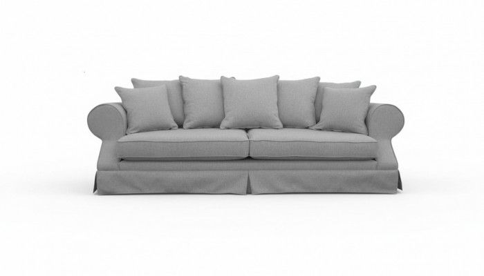 Gro Dreisëtzer Sofa Stoff Wunnzëmmer Design Couchen Polstersofa Nei Kreativ