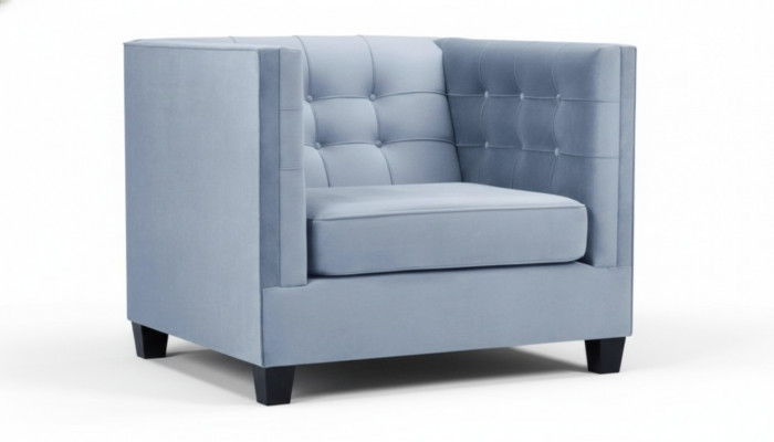 Bloen Chesterfield Fauteuil Wunnzëmmer Textil Stoff Kreativ Miwwelen Modern