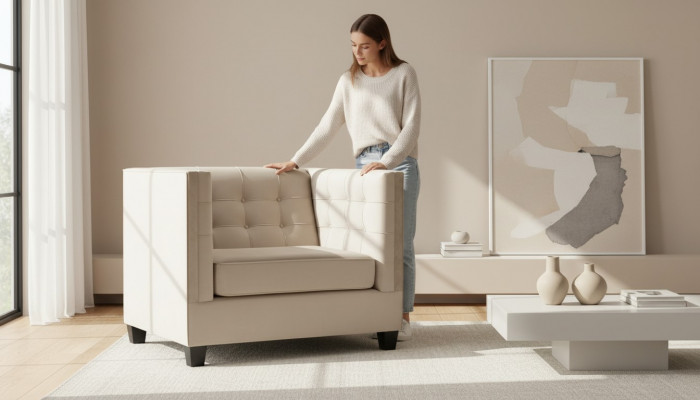 Stull Textil Stoff Loft Gro Kreativ Miwwelen Nei Modern Wunnzëmmer