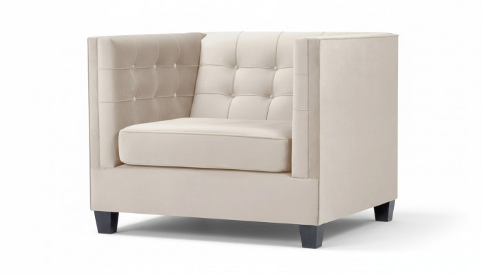 Sessel Modern Chesterfield Stoff Wäiss Kreativ Loft Miwwelen Nei Wunnzëmmer