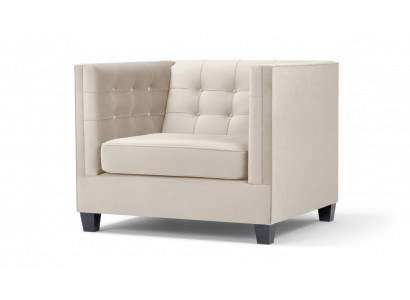Sessel Modern Chesterfield Stoff Wäiss Kreativ Loft Miwwelen Nei Wunnzëmmer