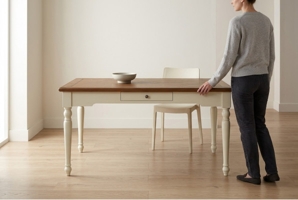 Dësch Iessdësch Holzdësch XXL Konferenzdësch Iesszëmmer Dëscher Holz Landhausstil