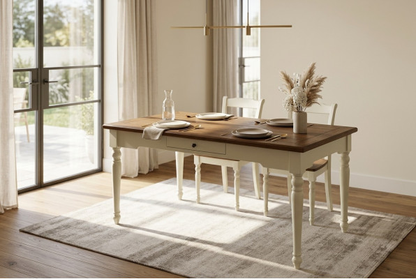 Dësch Iessdësch Holzdësch XXL Konferenzdësch Iesszëmmer Dëscher Holz Landhausstil