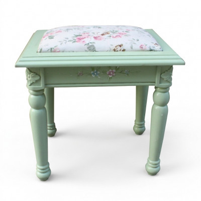 Textil Hocker Sofa Pouf Polster Bäisteelhocker Miwwelhocker Hocker Holz Sëtz Nei