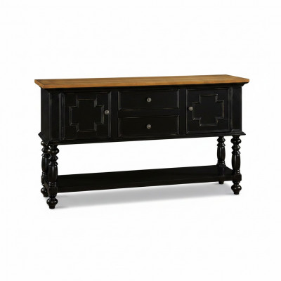 Kommod Anriicht Konsol Holzkascht Garderob Sideboard Design Miwwelen Schwaarz
