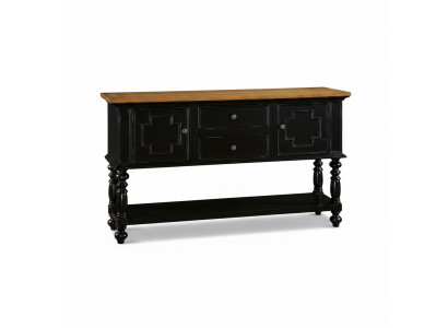 Kommod Anriicht Konsol Holzkascht Garderob Sideboard Design Miwwelen Schwaarz