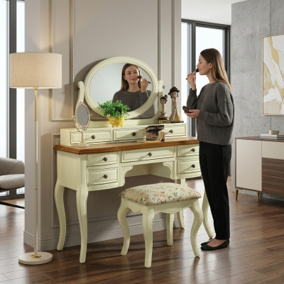 Schminktisch make-up Dëscher Dësch Konsole Dësch Kommode Schief Konsolendëscher