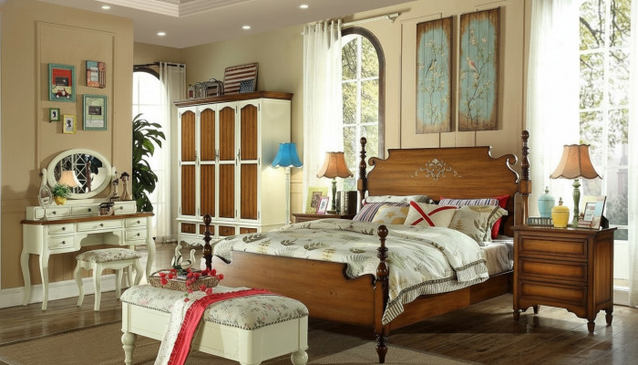 Elegant 7-Stéck Komplett-Schlofzëmmer Set Eleganz fir Äert Schlofzëmmer
