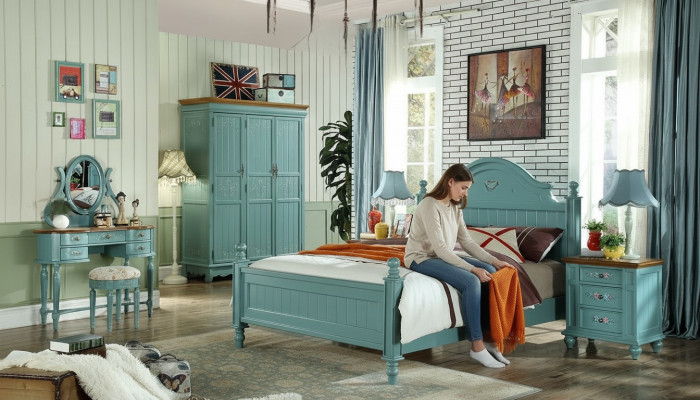 Hotel Këssen Duebel Better Amerikanesch Bix XXL Holz Textil Bett Edelt Design