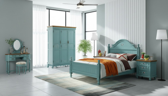 Hotel Këssen Duebel Better Amerikanesch Bix XXL Holz Textil Bett Edelt Design