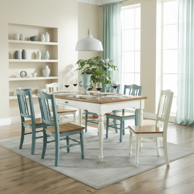 Iessdësch Dësch Dësch Iesszëmmer Wunnzëmmer Holz Design Still Dëscher Landhaus