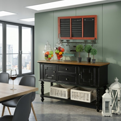 Héichschaf Kommod Anrichte Wunn-Iesszëmmer Kommoden aus Holz Sideboard Anrichte