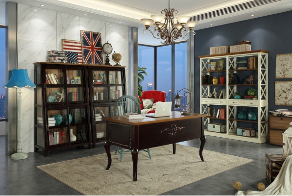 Design Dësch Kanzlei Praxis Dëscher Chef Schreifdësch Exklusiv Büro Ariichtung