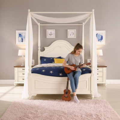 Himmelbett Eechte Holz Bett Design Luxus Better Klassesch Schlofzëmmer Miwwelen Nei